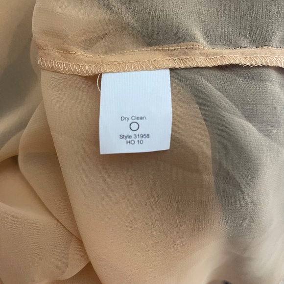 J Crew Women's Blouse Top Size L Large Black Beige Lace Layered Lightweight - Picture 4 of 4